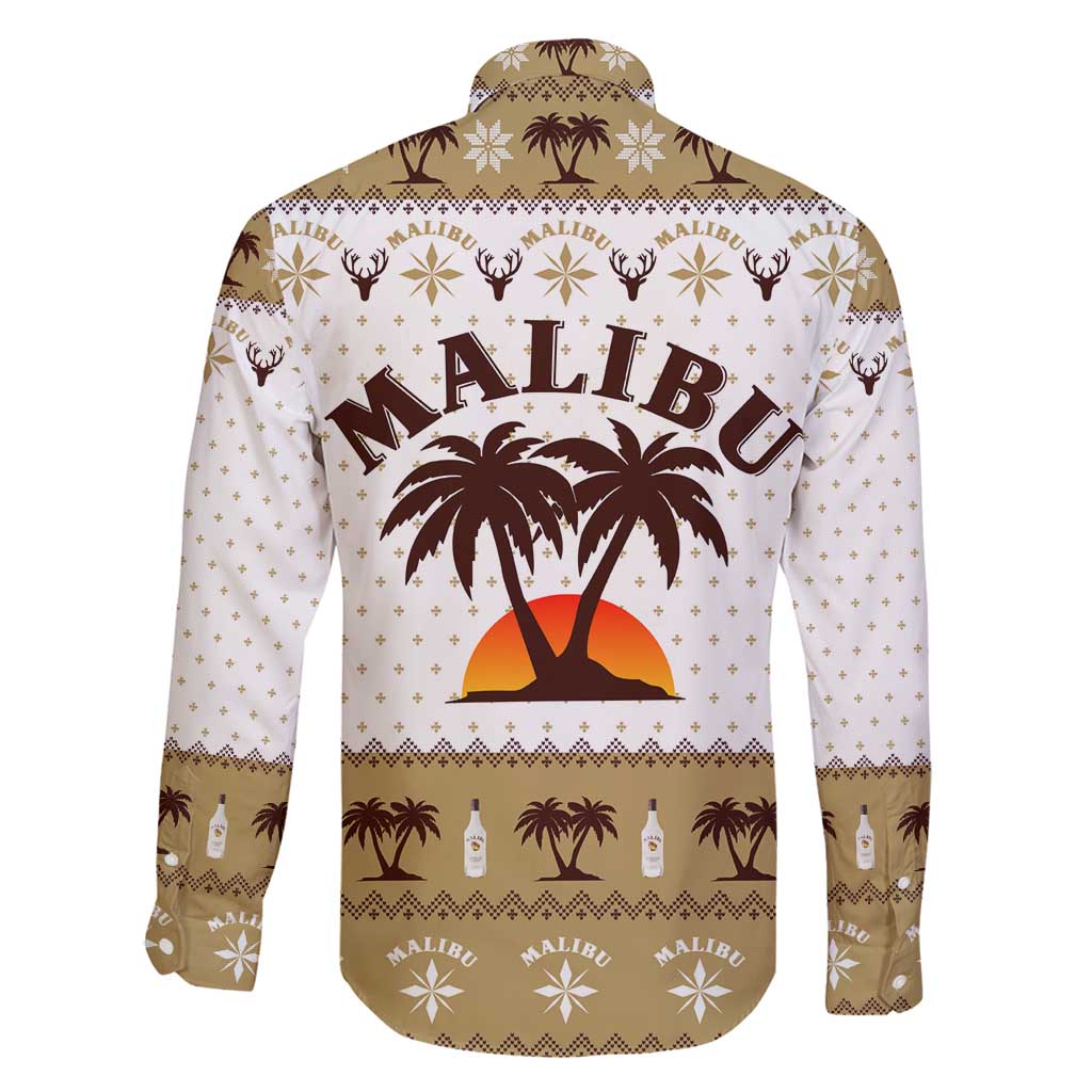 Malibu Christmas Family Matching Off Shoulder Maxi Dress and Hawaiian Shirt Xmas Holiday Patterns - Wonder Print Shop