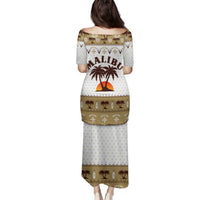 Malibu Christmas Family Matching Puletasi and Hawaiian Shirt Xmas Holiday Patterns - Wonder Print Shop