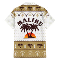 Malibu Christmas Family Matching Short Sleeve Bodycon Dress and Hawaiian Shirt Xmas Holiday Patterns - Wonder Print Shop