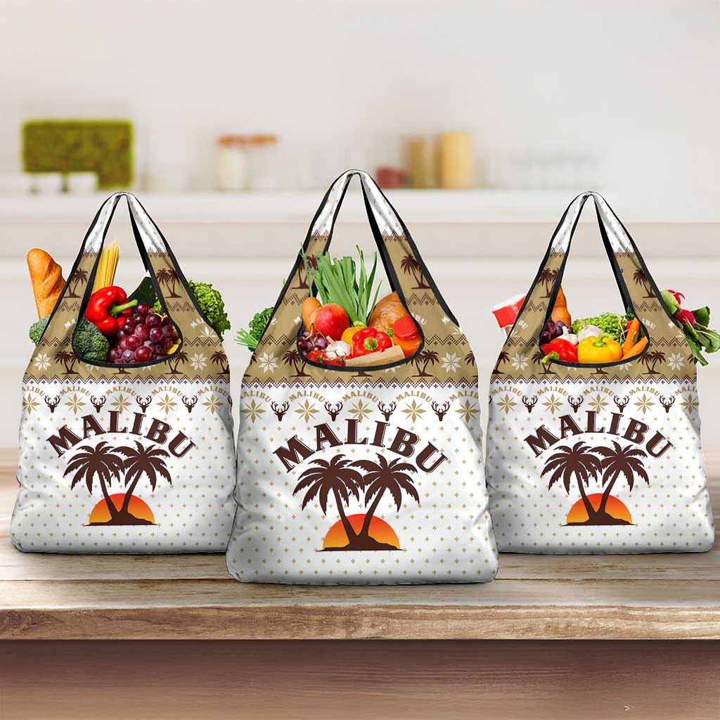 Malibu Christmas Grocery Bag Xmas Holiday Patterns - Wonder Print Shop