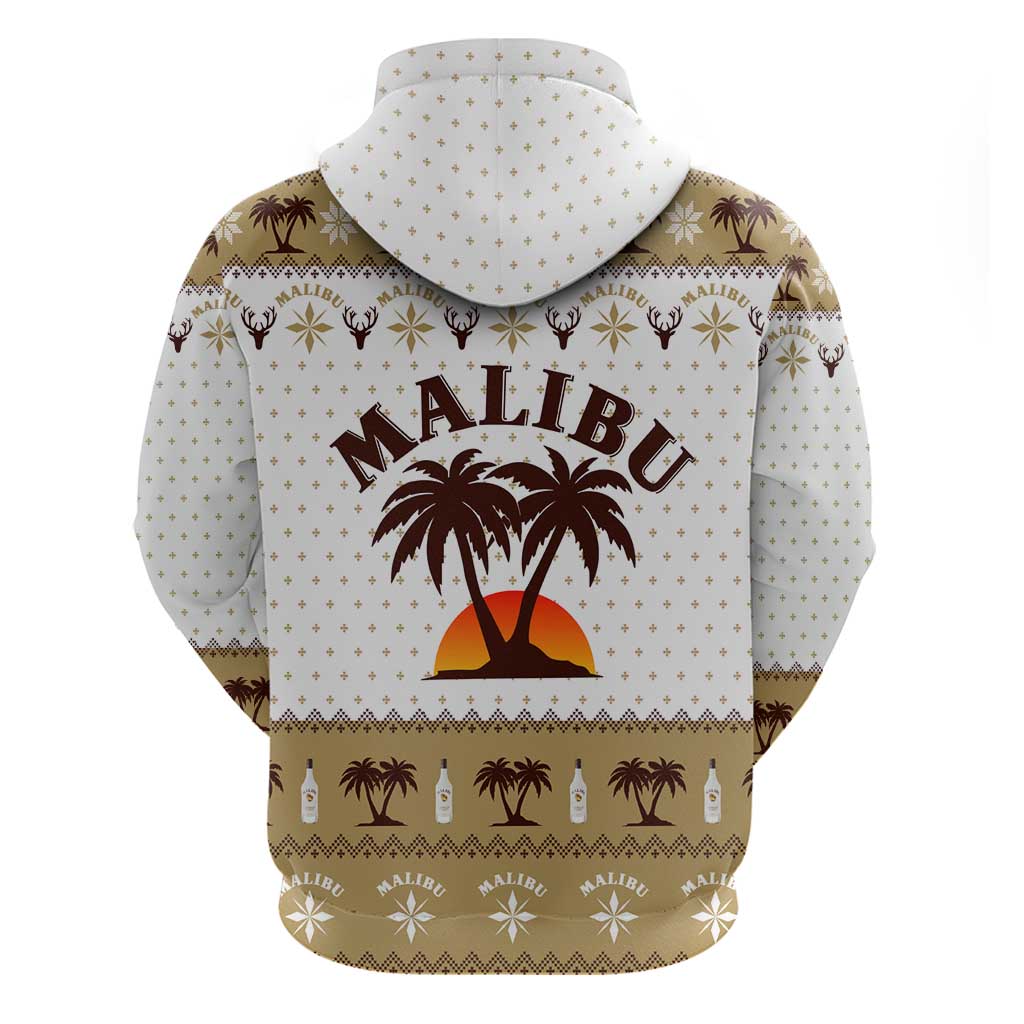 Malibu Christmas Hoodie Xmas Holiday Patterns - Wonder Print Shop