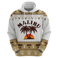 Malibu Christmas Hoodie Xmas Holiday Patterns - Wonder Print Shop