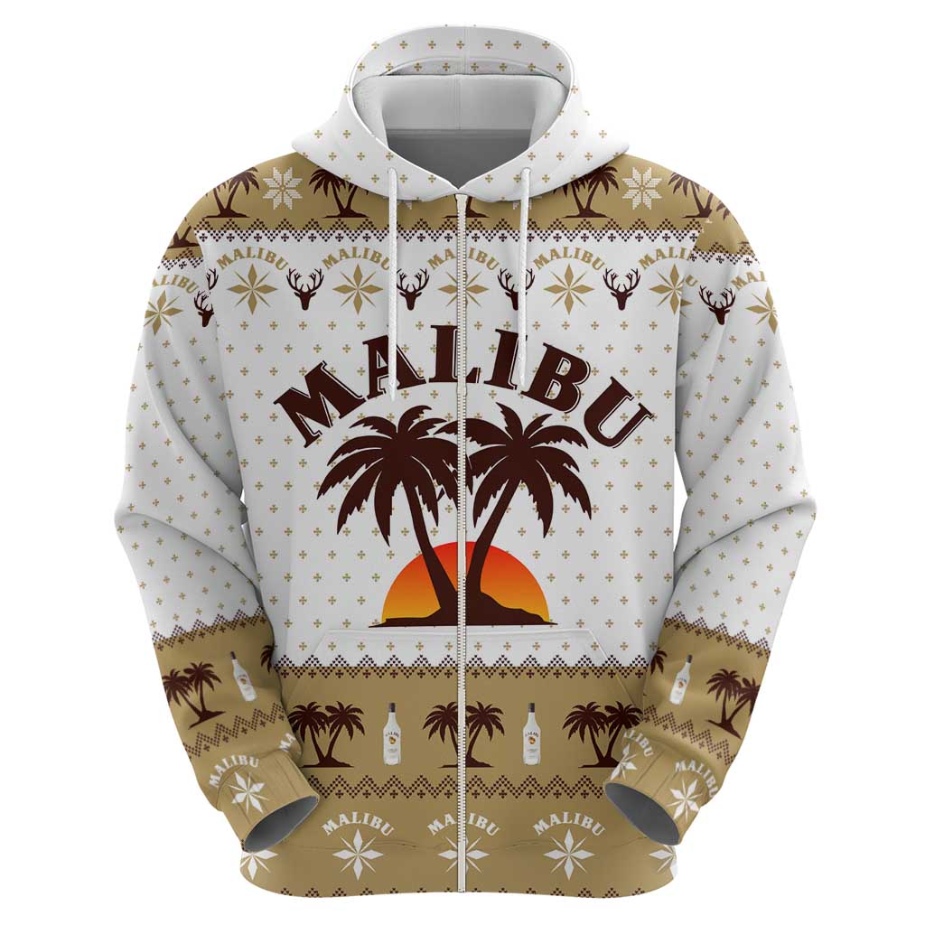 Malibu Christmas Hoodie Xmas Holiday Patterns - Wonder Print Shop