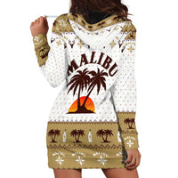 Malibu Christmas Hoodie Dress Xmas Holiday Patterns - Wonder Print Shop