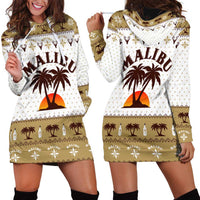 Malibu Christmas Hoodie Dress Xmas Holiday Patterns - Wonder Print Shop