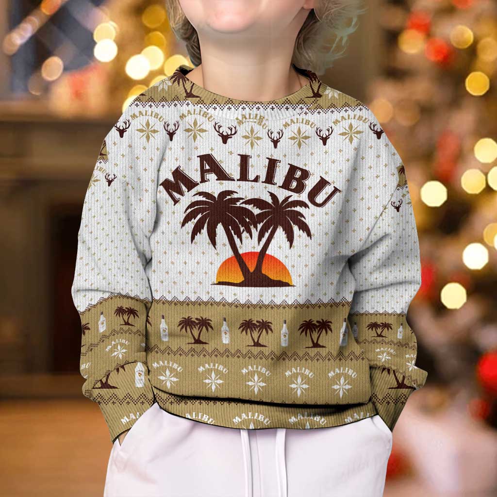 Malibu Christmas Kid Ugly Christmas Sweater Xmas Holiday Patterns - Wonder Print Shop