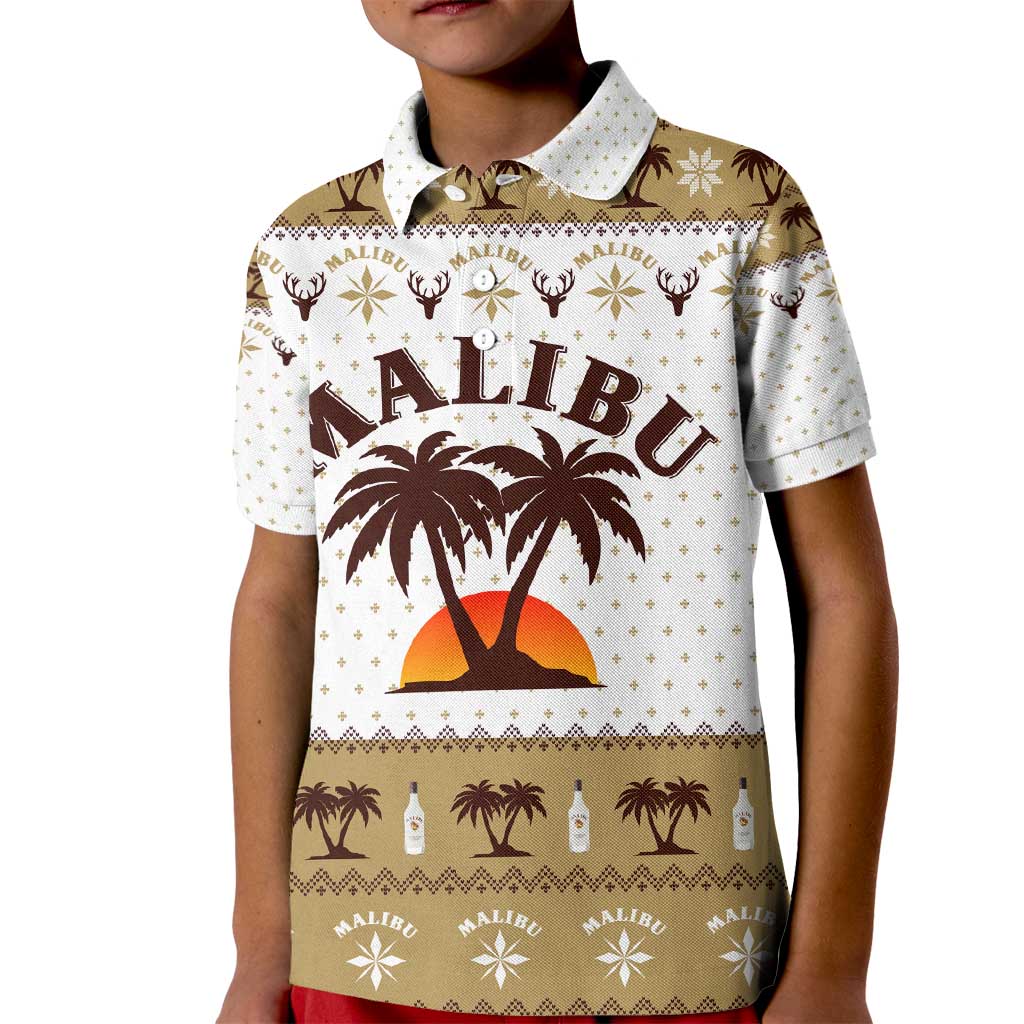 Malibu Christmas Kid Polo Shirt Xmas Holiday Patterns - Wonder Print Shop