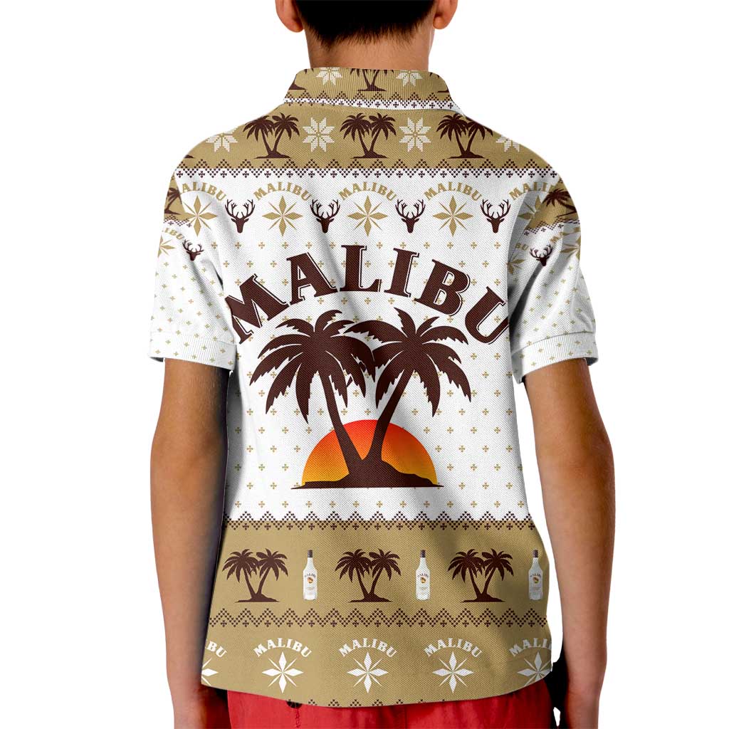 Malibu Christmas Kid Polo Shirt Xmas Holiday Patterns - Wonder Print Shop