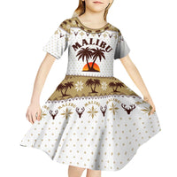 Malibu Christmas Kid Short Sleeve Dress Xmas Holiday Patterns - Wonder Print Shop
