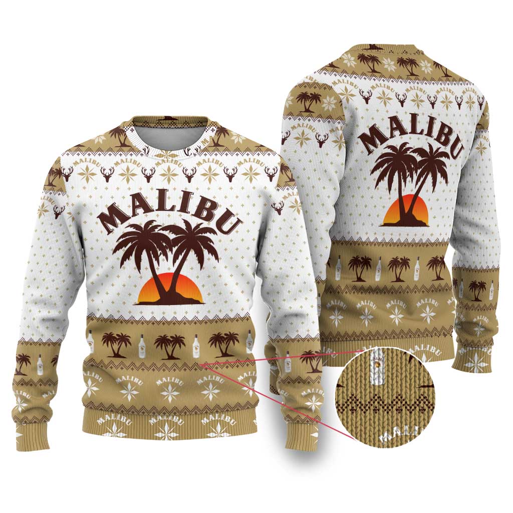 Malibu Christmas Ugly Christmas Sweater Xmas Holiday Patterns - Wonder Print Shop