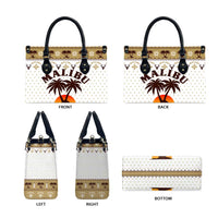 Malibu Christmas Leather Bag Xmas Holiday Patterns - Wonder Print Shop