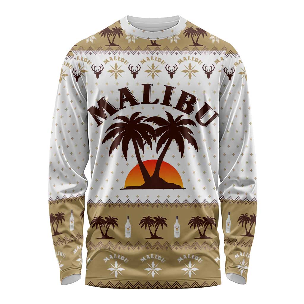 Malibu Christmas Long Sleeve Shirt Xmas Holiday Patterns - Wonder Print Shop