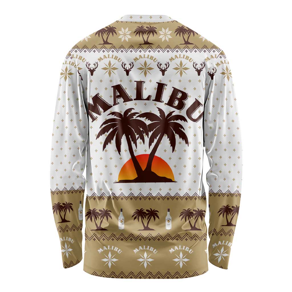 Malibu Christmas Long Sleeve Shirt Xmas Holiday Patterns - Wonder Print Shop