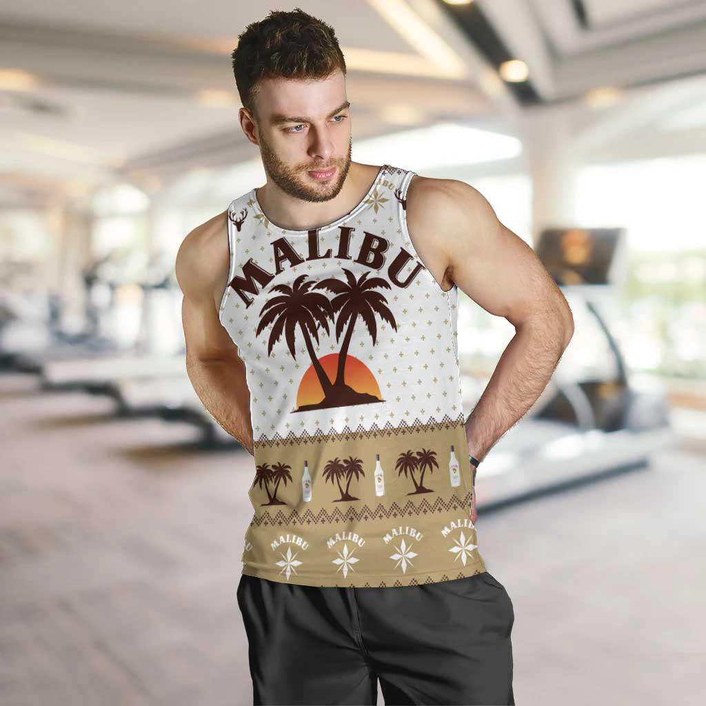 Malibu Christmas Men Tank Top Xmas Holiday Patterns - Wonder Print Shop