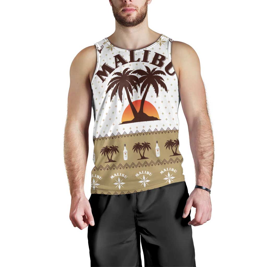 Malibu Christmas Men Tank Top Xmas Holiday Patterns - Wonder Print Shop