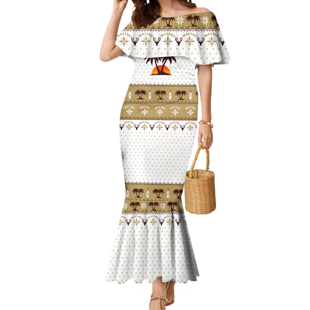 Malibu Christmas Mermaid Dress Xmas Holiday Patterns - Wonder Print Shop