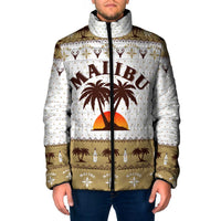 Malibu Christmas Padded Jacket Xmas Holiday Patterns - Wonder Print Shop