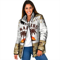 Malibu Christmas Padded Jacket Xmas Holiday Patterns - Wonder Print Shop