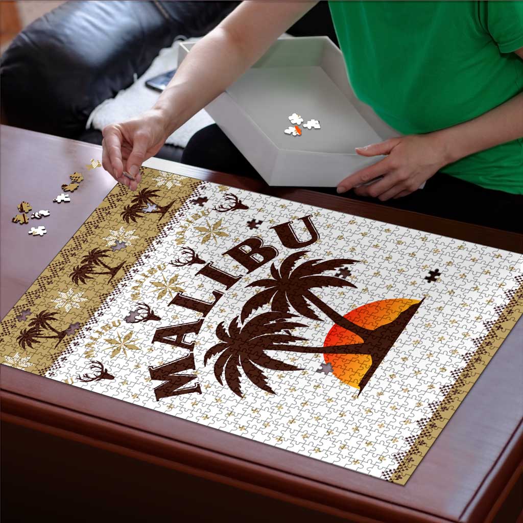 Malibu Christmas Puzzle Xmas Holiday Patterns - Wonder Print Shop