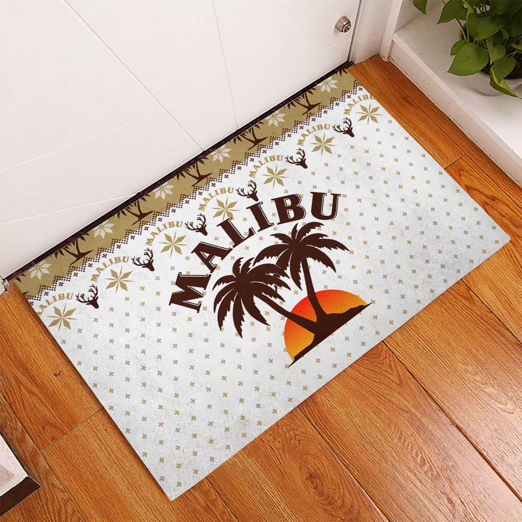 Malibu Christmas Rubber Doormat Xmas Holiday Patterns - Wonder Print Shop