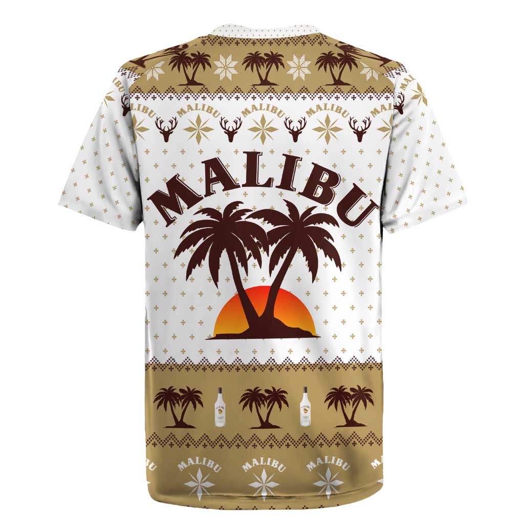 Malibu Christmas Rugby Jersey Xmas Holiday Patterns - Wonder Print Shop
