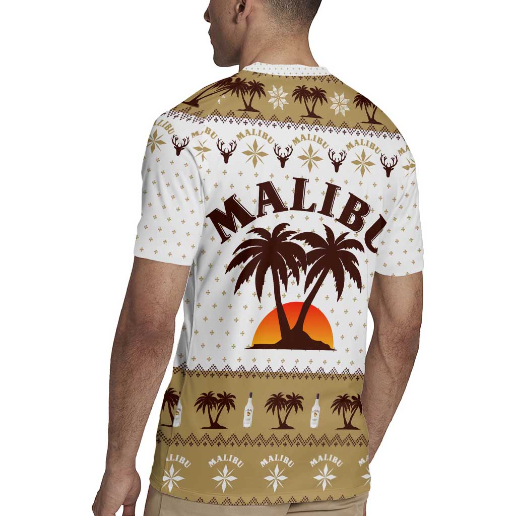 Malibu Christmas Rugby Jersey Xmas Holiday Patterns - Wonder Print Shop