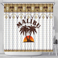 Malibu Christmas Shower Curtain Xmas Holiday Patterns - Wonder Print Shop