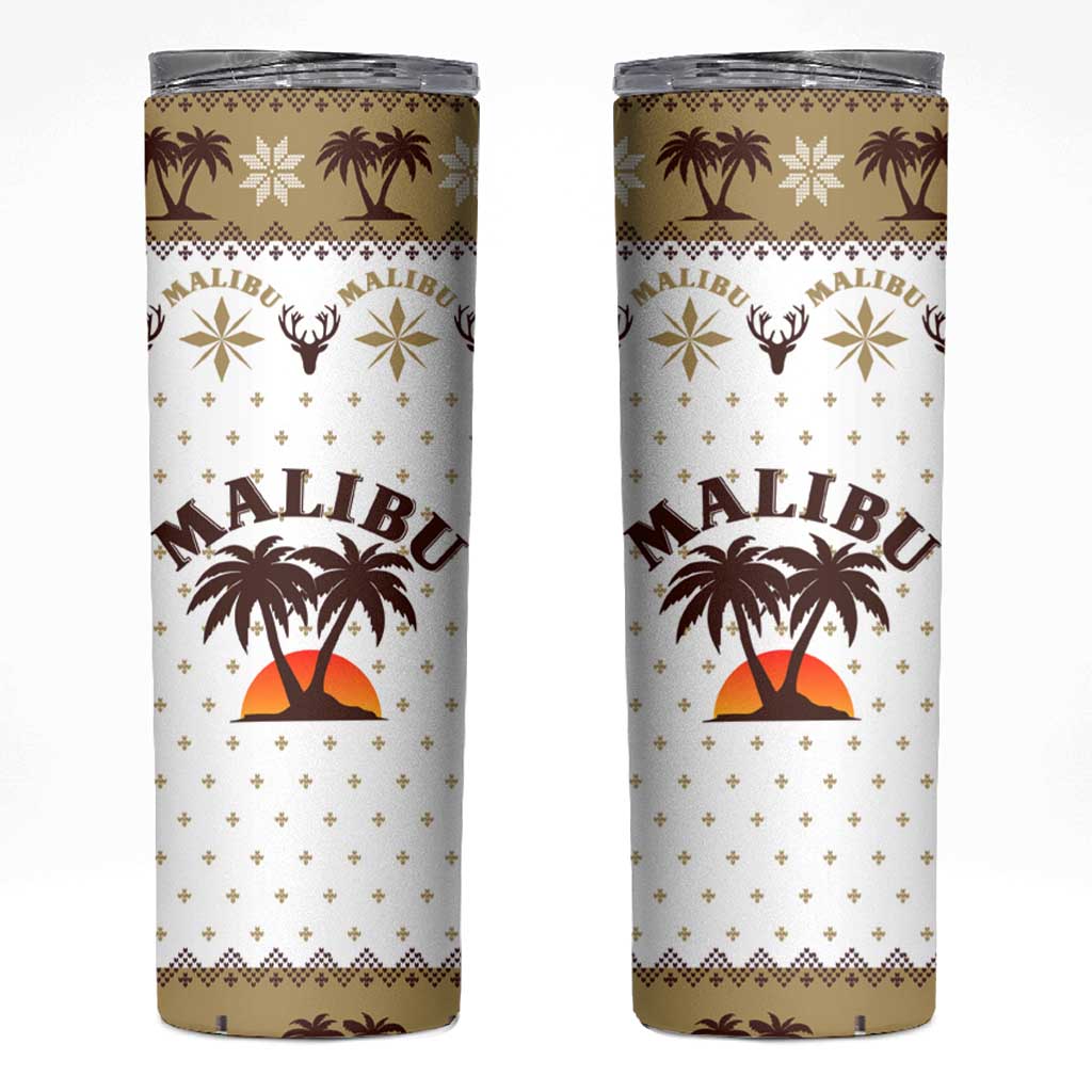 Malibu Christmas Skinny Tumbler Xmas Holiday Patterns - Wonder Print Shop