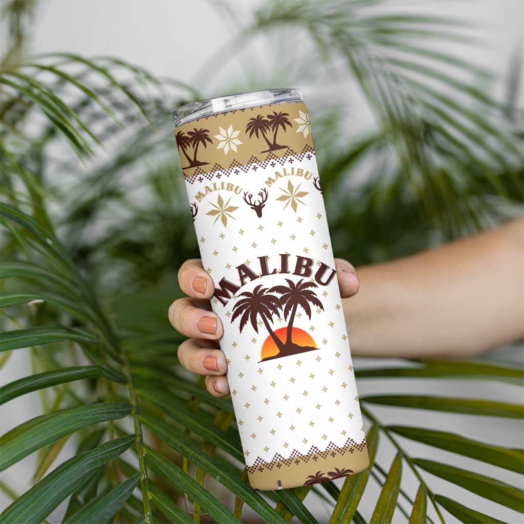 Malibu Christmas Skinny Tumbler Xmas Holiday Patterns - Wonder Print Shop