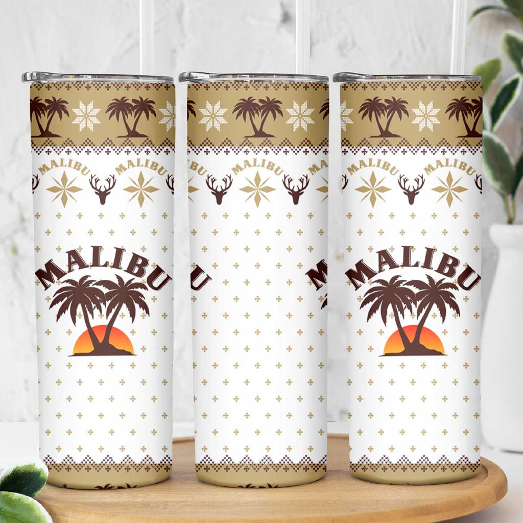 Malibu Christmas Skinny Tumbler Xmas Holiday Patterns - Wonder Print Shop