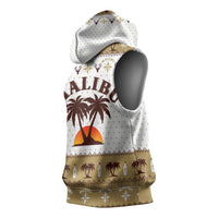 Malibu Christmas Sleeveless Hoodie Xmas Holiday Patterns - Wonder Print Shop