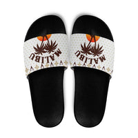 Malibu Christmas Slide Sandals Xmas Holiday Patterns - Wonder Print Shop