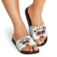 Malibu Christmas Slide Sandals Xmas Holiday Patterns - Wonder Print Shop