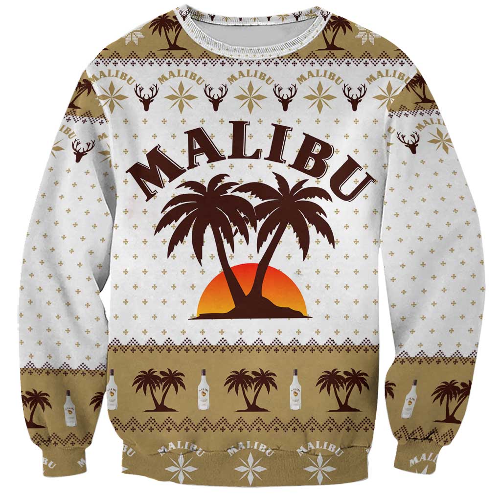 Malibu Christmas Sweatshirt Xmas Holiday Patterns - Wonder Print Shop