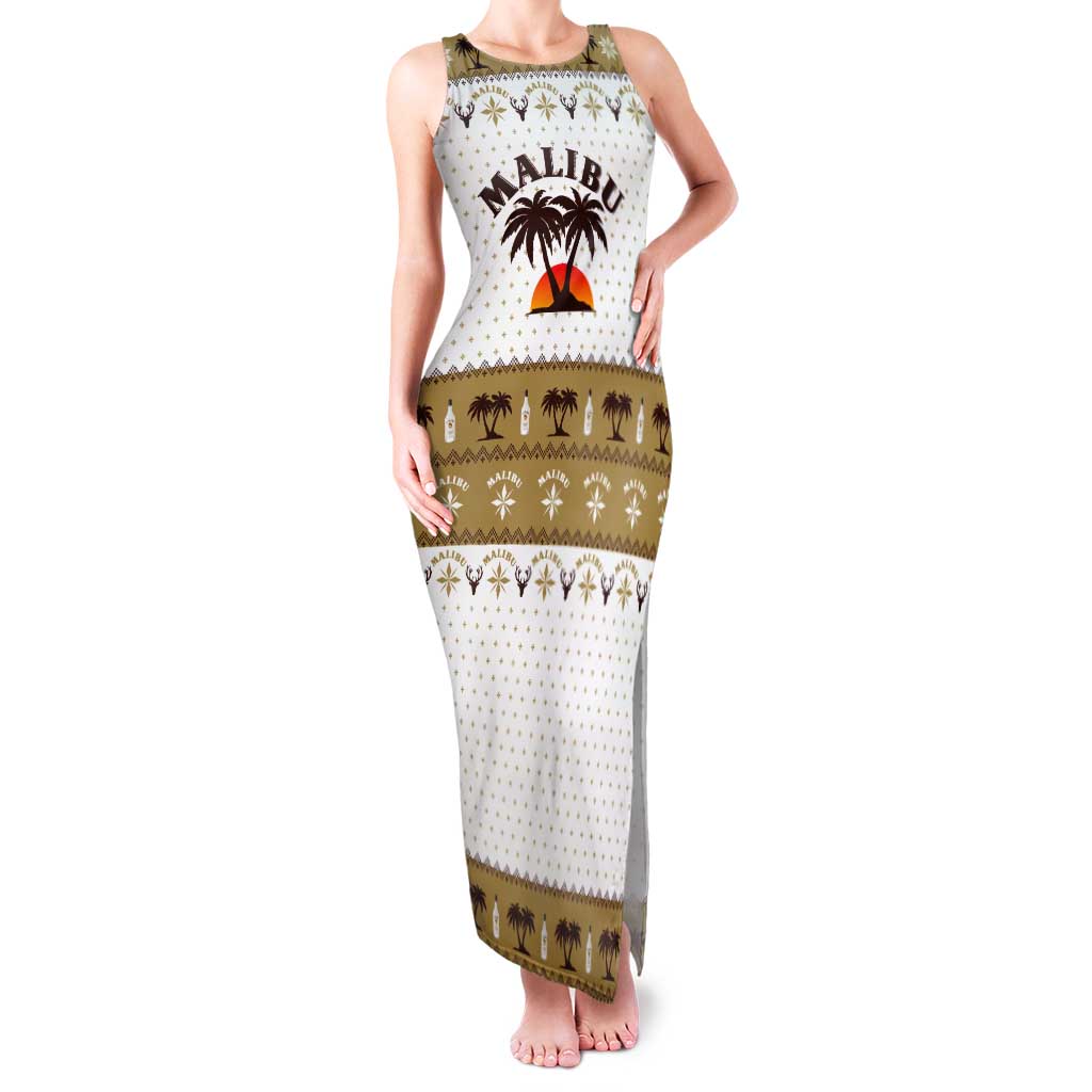 Malibu Christmas Tank Maxi Dress Xmas Holiday Patterns - Wonder Print Shop