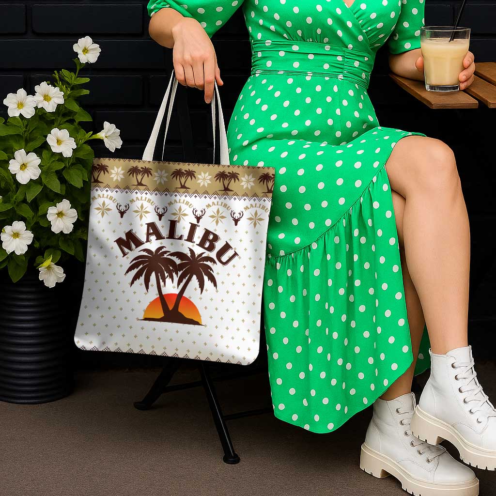 Malibu Christmas Tote Bag Xmas Holiday Patterns - Wonder Print Shop