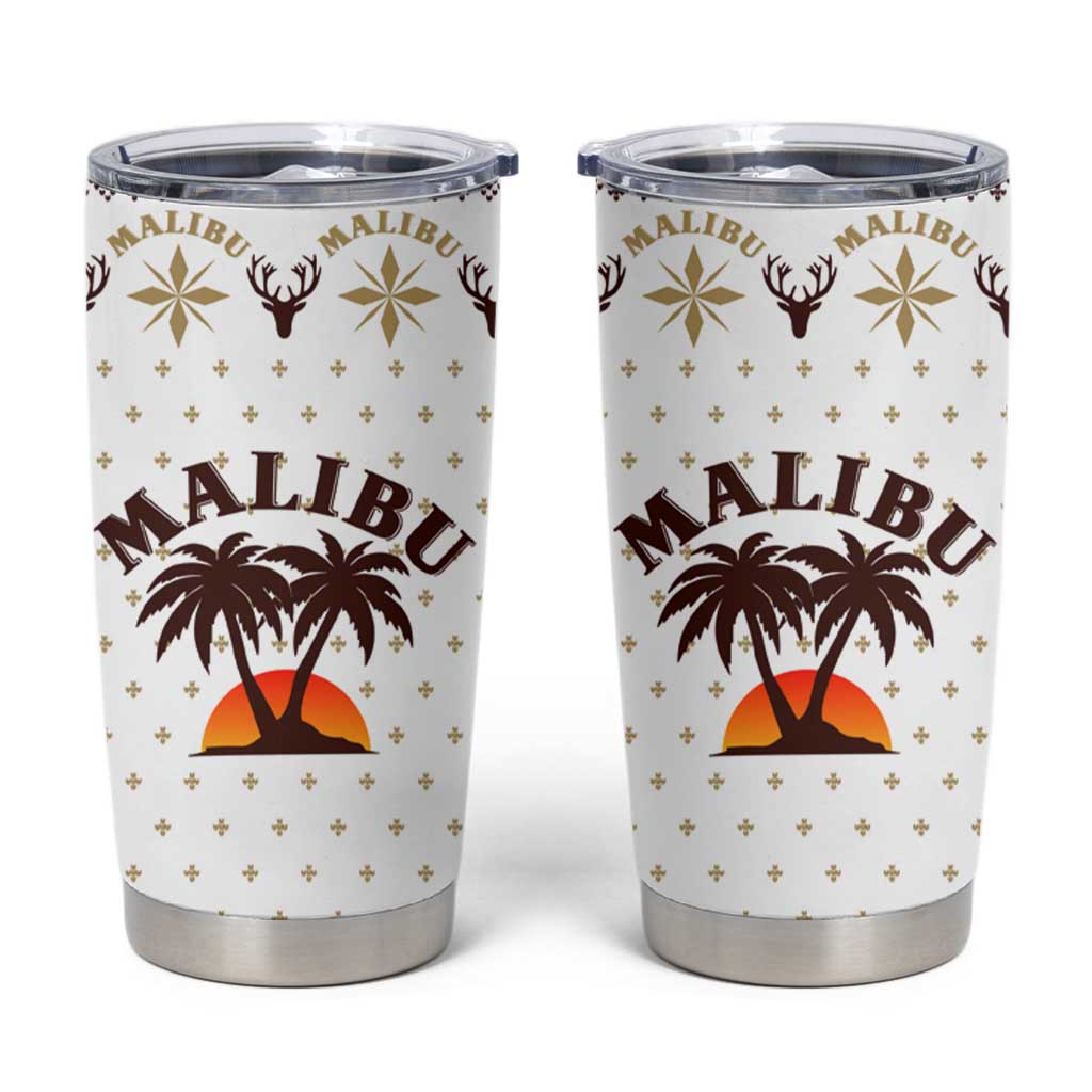 Malibu Christmas Tumbler Cup Xmas Holiday Patterns - Wonder Print Shop