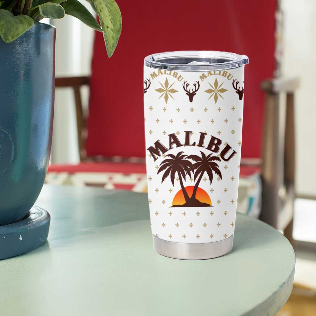 Malibu Christmas Tumbler Cup Xmas Holiday Patterns - Wonder Print Shop