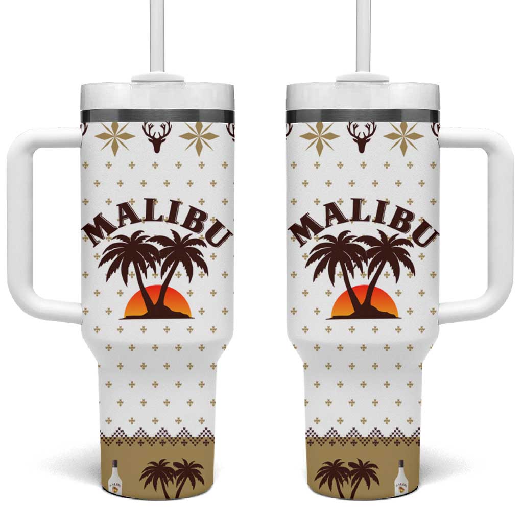 Malibu Christmas Tumbler With Handle Xmas Holiday Patterns - Wonder Print Shop