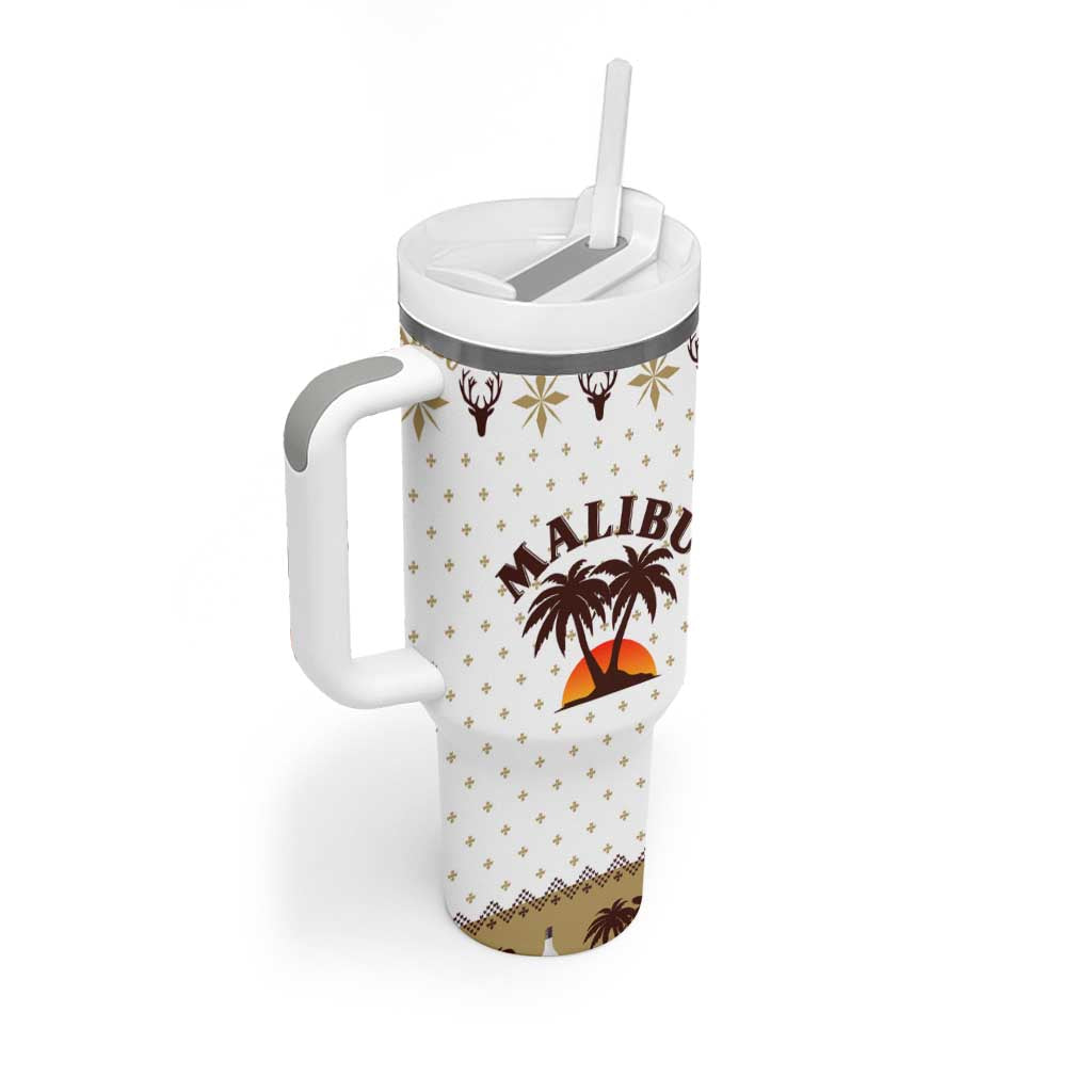 Malibu Christmas Tumbler With Handle Xmas Holiday Patterns - Wonder Print Shop