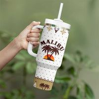 Malibu Christmas Tumbler With Handle Xmas Holiday Patterns - Wonder Print Shop