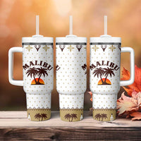 Malibu Christmas Tumbler With Handle Xmas Holiday Patterns - Wonder Print Shop