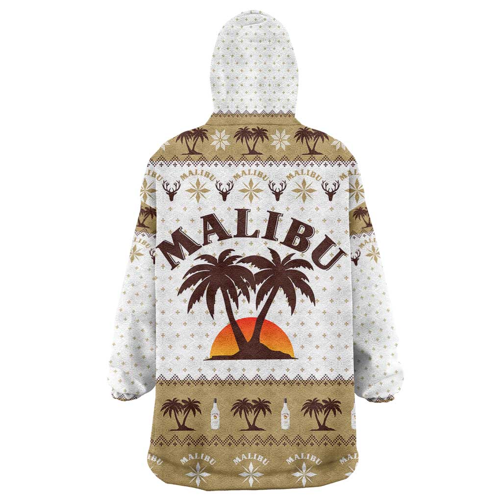 Malibu Christmas Wearable Blanket Hoodie Xmas Holiday Patterns - Wonder Print Shop
