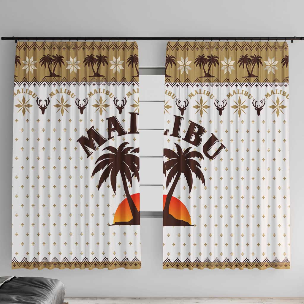 Malibu Christmas Window Curtain Xmas Holiday Patterns - Wonder Print Shop