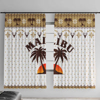 Malibu Christmas Window Curtain Xmas Holiday Patterns - Wonder Print Shop