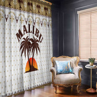 Malibu Christmas Window Curtain Xmas Holiday Patterns - Wonder Print Shop