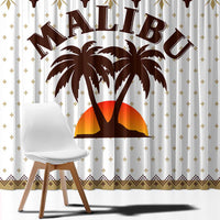 Malibu Christmas Window Curtain Xmas Holiday Patterns - Wonder Print Shop