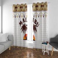 Malibu Christmas Window Curtain Xmas Holiday Patterns - Wonder Print Shop
