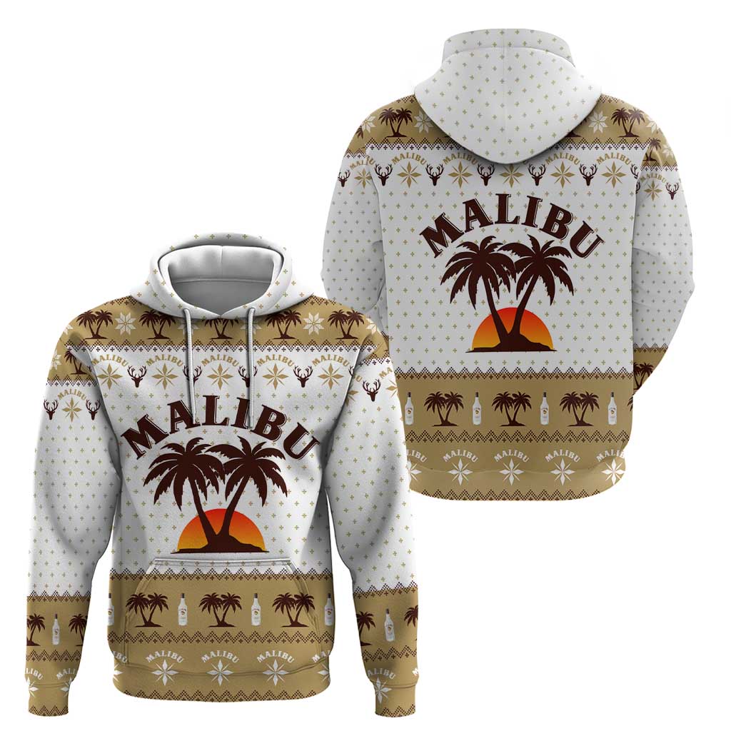 Malibu Christmas Zip Hoodie Xmas Holiday Patterns - Wonder Print Shop