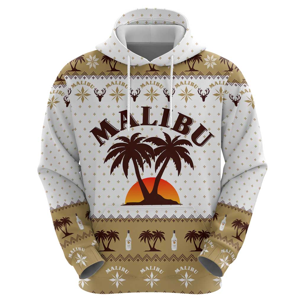 Malibu Christmas Zip Hoodie Xmas Holiday Patterns - Wonder Print Shop